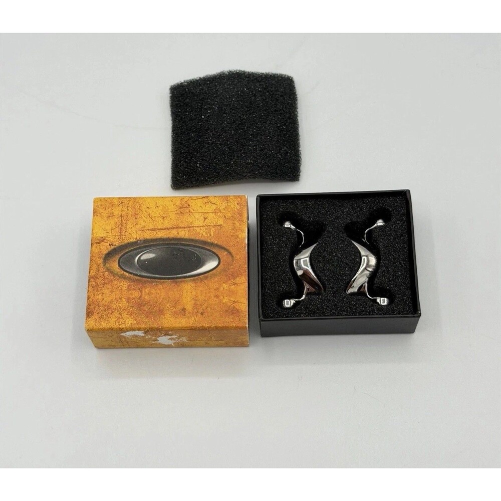 Oakley Saddleback Watch Polished Steel End Links Set OEM New in Box (Authentic)